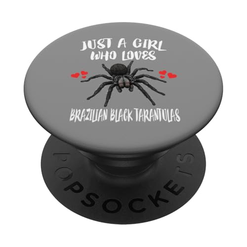 Nur ein Mädchen, das brasilianische schwarze Vogelspinnen liebt PopSockets Klebender PopGrip Nur ein Mädchen, das brasilianische schwarze Vogelspinnen liebt PopSockets Klebender PopGrip von Spider Pet