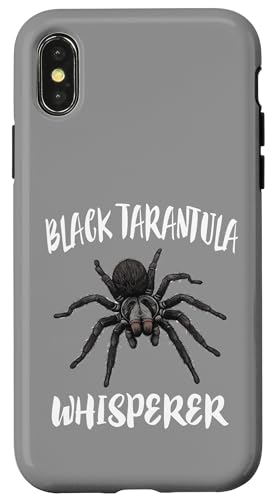 Schwarzer Vogelspinnenflüsterer Hülle für iPhone X/XS Schwarzer Vogelspinnenflüsterer Hülle für iPhone X/XS von Spider Pet