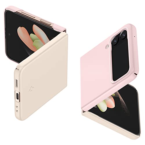 Spigen Air Skin Hülle Kompatibel mit Samsung Galaxy Z Flip 4 5G -Cotton Pink von Spigen