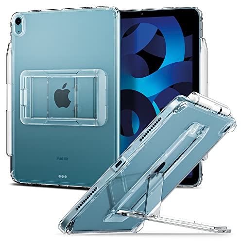 Spigen Air Skin Hybrid S Hülle Case inklusive eingebauten Ständer kompatibel mit iPad Air 4 (2020) / iPad Air 5 (2022) 10.9 Zoll - Transparent von Spigen
