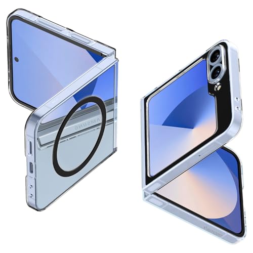 Spigen Air Skin OneTap Metal Ring MagFit Hülle Kompatibel mit Samsung Galaxy Z Flip 6 -Schwarz von Spigen