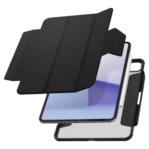Spigen AirSkin Pro Hülle Kompatibel mit iPad Pro 11 Zoll 5.Generation M4 (2024) Case mit abnehmbarem magnetischem Deckel - Schwarz von Spigen