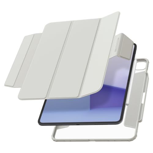 Spigen AirSkin Pro Hülle Kompatibel mit iPad Pro 13 Zoll 7.Generation M4 (2024) Case mit abnehmbarem magnetischem Deckel - Grau von Spigen