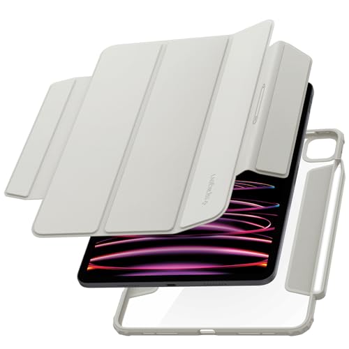 Spigen AirSkin Pro Kompatibel mit iPad Pro 11 Zoll Generation 4 2022 | 3 2021 | 2 2020 | 1 2018 Hülle mit abnehmbarem magnetischem Deckel - Grau Spigen AirSkin Pro Kompatibel mit iPad Pro 11 Zoll Generation 4 2022 | 3 2021 | 2 2020 | 1 2018 Hülle mit abnehmbarem magnetischem Deckel - Grau von Spigen