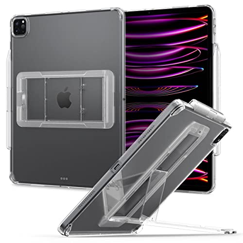 Spigen Airskin Hybrid S Hülle Kompatibel Mit iPad Pro 12.9 Zoll Generation 6 2022 | 5 2021 mit eingebauten Ständer und Apple Pencil (2. Gen) Halter - Transparent von Spigen