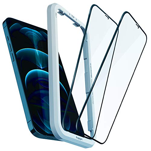 Spigen AlignMaster Schutzfolie kompatibel mit iPhone 12 Pro Max, 2 Stück, Volle Abdeckung, Kratzfest, 9H Härte Folie Spigen AlignMaster Schutzfolie kompatibel mit iPhone 12 Pro Max, 2 Stück, Volle Abdeckung, Kratzfest, 9H Härte Folie von Spigen