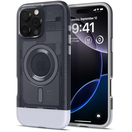 Spigen Classic C1 MagFit Hülle für iPhone 16 Pro, Kompatibel mit MagSafe Zubehör -Graphite von Spigen
