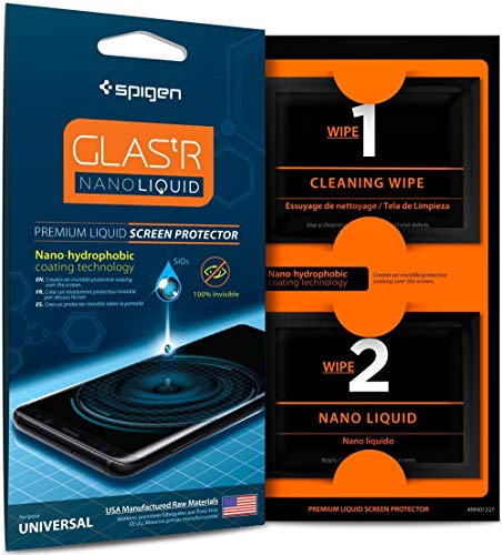 Spigen Flüssige Displayschutzfolie, Liquid Coating Protector für alle Displays, Kompatibel mit iPhone, Samsung Galaxy, Nano Liquid, Easy Installation, Motorola, Huawei, Tablet(000GL21813) von Spigen