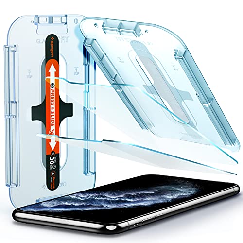 Spigen Glas.tR EZ Fit Schutzfolie kompatibel mit iPhone 11 Pro, iPhone XS, iPhone X, 2 Stück, Kratzfest, 9H Härte Folie Spigen Glas.tR EZ Fit Schutzfolie kompatibel mit iPhone 11 Pro, iPhone XS, iPhone X, 2 Stück, Kratzfest, 9H Härte Folie von Spigen