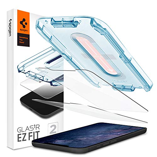 Spigen Glas.tR EZ Fit Schutzfolie kompatibel mit iPhone 12 Mini, 2 Stück, Kratzfest, 9H Härte Folie Spigen Glas.tR EZ Fit Schutzfolie kompatibel mit iPhone 12 Mini, 2 Stück, Kratzfest, 9H Härte Folie von Spigen
