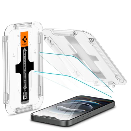 Spigen Glas.tR EZ Fit Schutzfolie kompatibel mit iPhone 16e, iPhone 14, iPhone 13, iPhone 13 Pro, 2 Stück, Sensor Schutz, Kratzfest, 9H Härte Folie Spigen Glas.tR EZ Fit Schutzfolie kompatibel mit iPhone 16e, iPhone 14, iPhone 13, iPhone 13 Pro, 2 Stück, Sensor Schutz, Kratzfest, 9H Härte Folie von Spigen