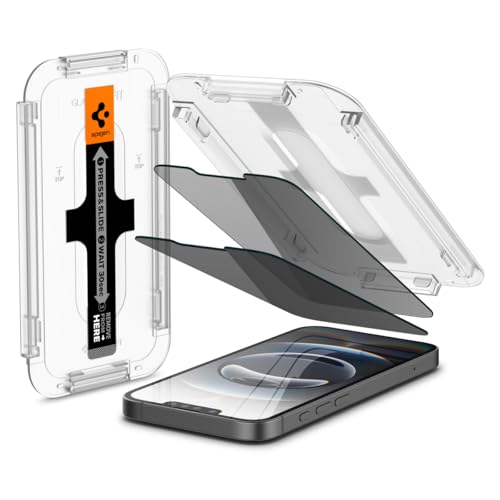 Spigen Glas.tR EZ Fit Sichtschutz Schutzfolie kompatibel mit iPhone 16e, iPhone 14, iPhone 13, iPhone 13 Pro, 2 Stück, Privacy Schutz, Kratzfest, 9H Härte Folie Spigen Glas.tR EZ Fit Sichtschutz Schutzfolie kompatibel mit iPhone 16e, iPhone 14, iPhone 13, iPhone 13 Pro, 2 Stück, Privacy Schutz, Kratzfest, 9H Härte Folie von Spigen