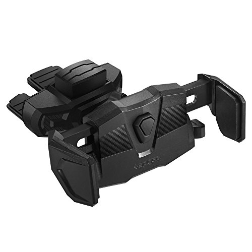 Spigen Kuel TMS24, Handyhalterung Auto [Universal 360° CD-Einschub] [Premium One-Tap] [Einfache Anwendung] für iPhone X/8/8 Plus, Galaxy S9/S8/S8 Plus etc von Spigen