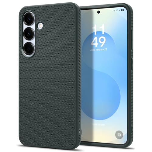 Spigen Liquid Air Hülle Kompatibel mit Samsung Galaxy S25 -Abyss Green von Spigen