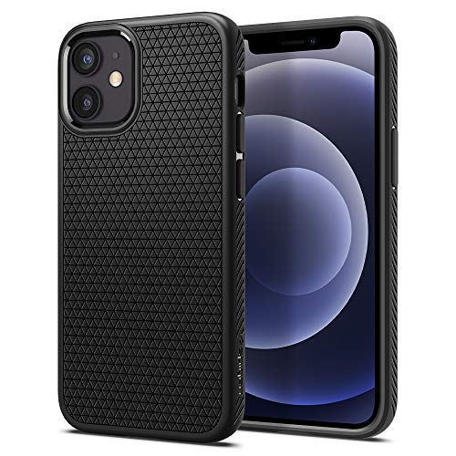 Spigen Liquid Air Hülle Kompatibel mit iPhone 12 Mini -Matte Black von Spigen