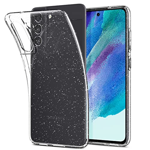 Spigen Liquid Crystal Glitter Hülle Kompatibel mit Samsung Galaxy S21 FE -Crystal Quartz von Spigen