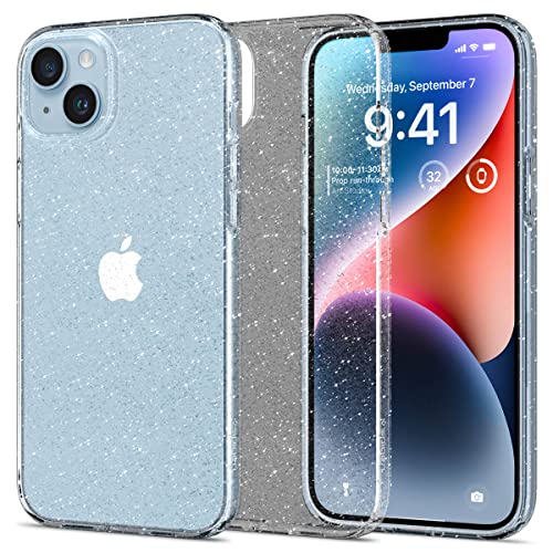 Spigen Liquid Crystal Glitter Hülle Kompatibel mit iPhone 14 -Crystal Quartz von Spigen