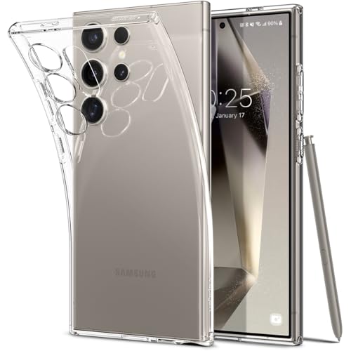 Spigen Liquid Crystal Hülle Kompatibel mit Samsung Galaxy S24 Ultra -Crystal Clear von Spigen