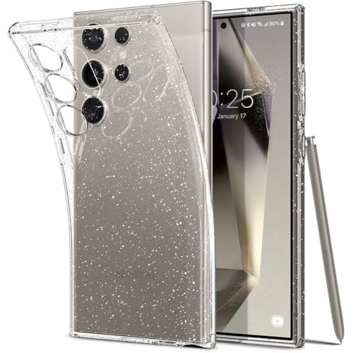 Spigen Liquid Crystal Hülle Kompatibel mit Samsung Galaxy S24 Ultra -Glitter Crystal Quartz von Spigen