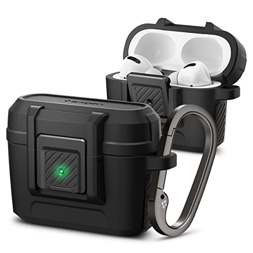 Spigen Lock Fit Hülle Case kompatibel mit AirPods Pro - Schwarz von Spigen