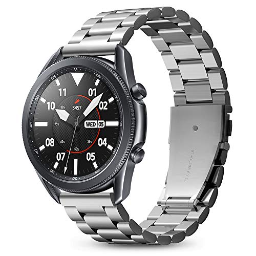 Spigen Modern Fit Entwickelt für Galaxy Watch 3 45mm Armband/Galaxy Watch 46mm Armband/Gear S3 Frontier Armband / 22mm Smartwatch Armband - Silber von Spigen