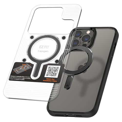 Spigen OneTap Magnetisches Ring (2023 Neue Ver), Kabelloses Lade-Konvertierungsset für MagSafe, Kompatibel mit iPhone, Galaxy, Xiaomi Hülle usw – Carbon von Spigen