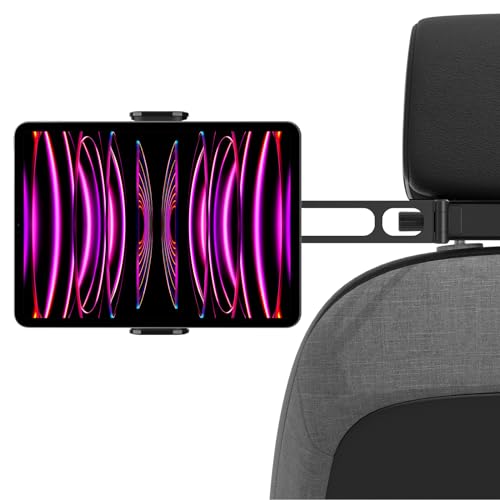 Spigen OneTap Universal Tablet Halterung Auto, Ausziehbare KFZ-Kopfstützenhalterung, 360° Drehung für iPad Pro Air Mini, Galaxy Tabs, Amazon Fire HD 10 Kids Hülle, Smartphone und 4,7-13 Zoll Geräte von Spigen