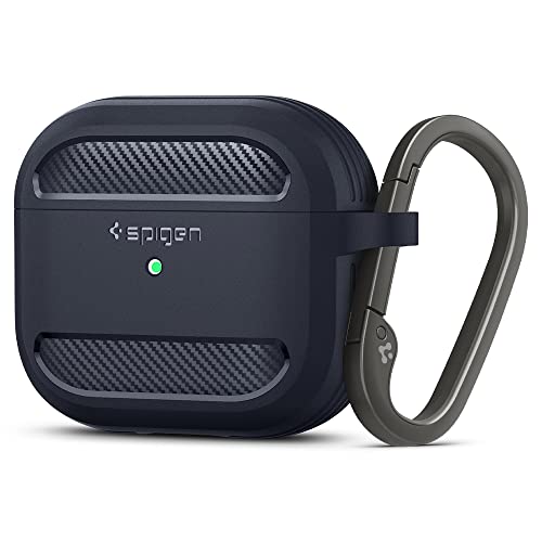 Spigen Rugged Armor Hülle Case kompatibel mit Airpods 3 Generation 2021 - Charcoal Gray von Spigen