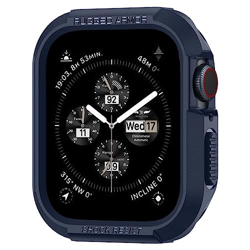 Spigen Rugged Armor Hülle Kompatibel mit Apple Watch Serie 9/8/7(41mm) 6/5/SE(40mm) - Blau von Spigen