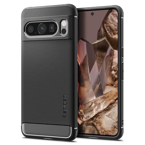 Spigen Rugged Armor Hülle Kompatibel mit Google Pixel 8 Pro -Schwarz von Spigen