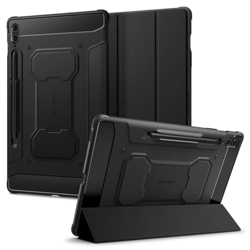 Spigen Rugged Armor Pro Entwickelt für Samsung Galaxy Tab S9 FE+ Hülle (2023) - Schwarz von Spigen