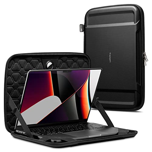 Spigen Rugged Armor Pro Tasche MacBook 16" Zoll Pouch Kompatibel mit M4 Pro / M4 Max (2024), M3 Pro / M3 Max / M2 / M2 Pro / M2 Max / M1 Pro und M1 Max (2023/2021) - Schwarz von Spigen