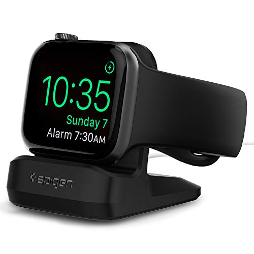 Spigen S350 Entwickelt für Apple Watch Ladestation Ständer für Apple Watch Ultra 2/1 und Serie 10/9/8/7/6/5/SE/4/3/2/1 - Schwarz von Spigen