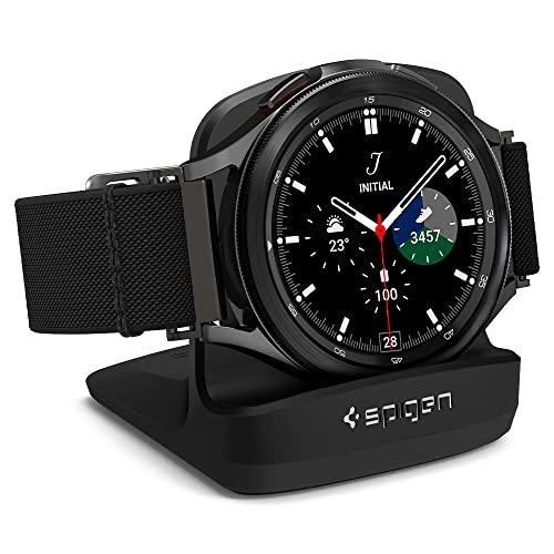 Spigen S352 Entwickelt für Galaxy Watch 4 Ladestation Ständer/Galaxy Watch 3 Ladestation Ständer/Galaxy Watch Active Ständer - Schwarz von Spigen