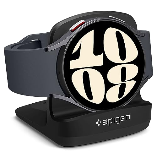 Spigen S353 Smartwatch Ladestation Ständer Dockingstation Kompatibel mit Galaxy Watch 6 Classic / 6/5 Pro / 5 - Schwarz von Spigen