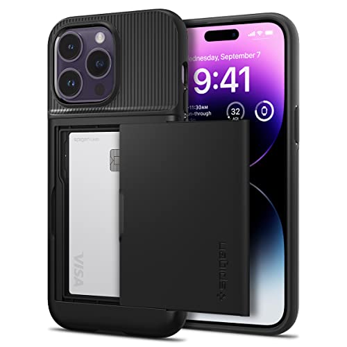 Spigen Slim Armor CS Hülle Kompatibel mit iPhone 14 Pro Max -Schwarz von Spigen