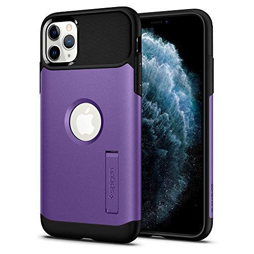 Spigen Slim Armor Hülle Kompatibel mit iPhone 11 Pro -Purple von Spigen