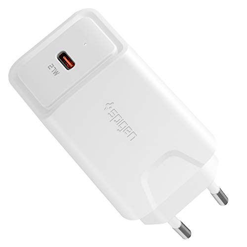 Spigen SteadiBoost 27W PD Ladegerät USB C Power Delivery Adapter Netzteil Kompatibel mit iPad Pro Air iPhone 15 14 13 12 Plus Pro Max Mini SE 11 X XS XR Galaxy S24 S23 S21 Plus Note 20 von Spigen