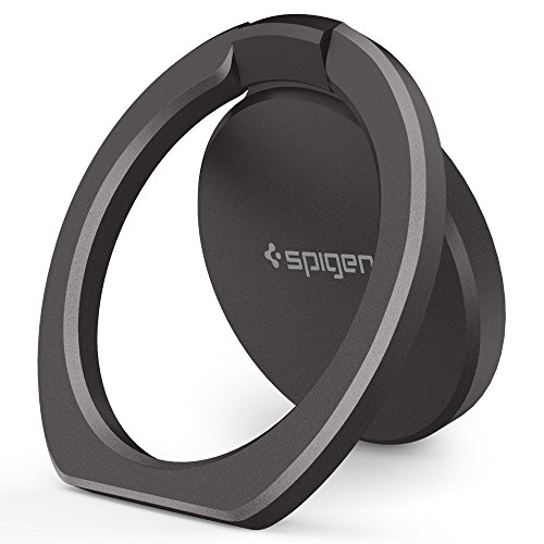Spigen Style Ring 360 Handy Ring/Handy Griff/Ständer/Halter für alle Handys und Tablets kompatibel mit Magnetic Car Mount - Gun Metal von Spigen