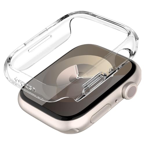 Spigen Thin Fit Hülle Kompatibel mit Apple Watch Serie 9/8/7 45mm - Kristallklar von Spigen