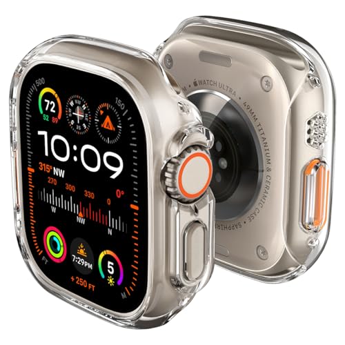 Spigen Thin Fit Hülle Kompatibel mit Apple Watch Ultra 2 (2023) / Ultra (2022) 49mm - Kristallklar von Spigen