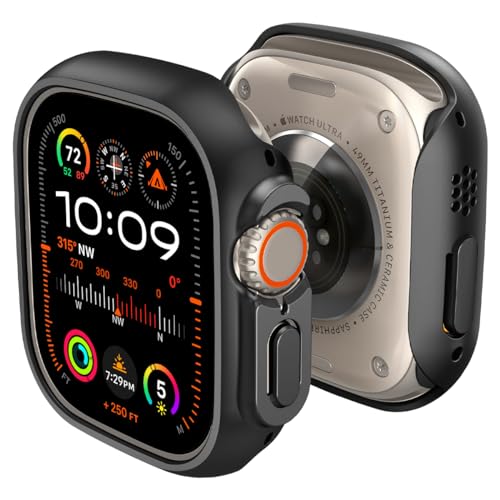 Spigen Thin Fit Hülle Kompatibel mit Apple Watch Ultra 2 (2023) / Ultra (2022) 49mm - Schwarz von Spigen