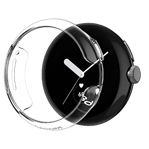 Spigen Thin Fit Hülle Kompatibel mit Google Pixel Watch 2/1 (2023/2022) - Crystal Clear von Spigen