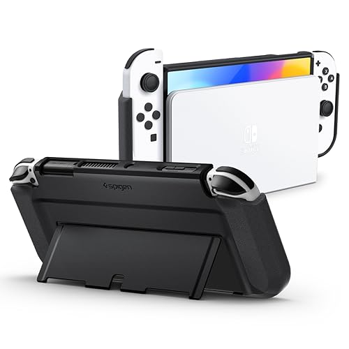 Spigen Thin Fit Hülle Kompatibel mit Nintendo Switch OLED 2021 - Schwarz von Spigen