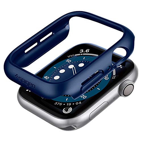 Spigen Thin Fit Kompatibel mit Apple Watch Hülle fur 44mm Serie 6/SE/5/4 - Blau von Spigen