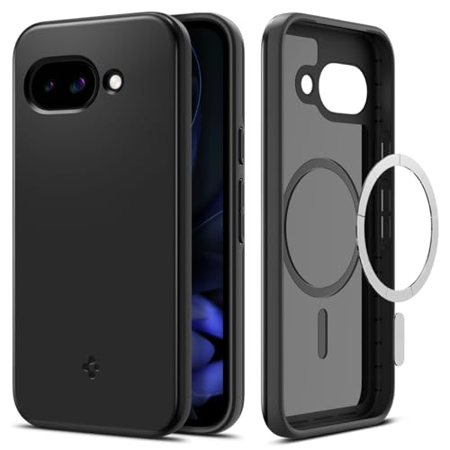 Spigen Thin Fit MagFit Hülle für Google Pixel 9a, Kompatibel mit MagSafe -Matte Black von Spigen