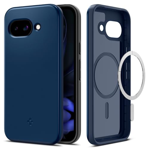 Spigen Thin Fit MagFit Hülle für Google Pixel 9a, Kompatibel mit MagSafe -Navy Blue von Spigen