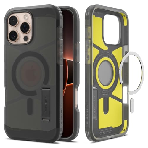 Spigen Tough Armor (AI) MagFit Hülle für iPhone 16 Pro Max, Kompatibel mit MagSafe Zubehör -Frost Black von Spigen