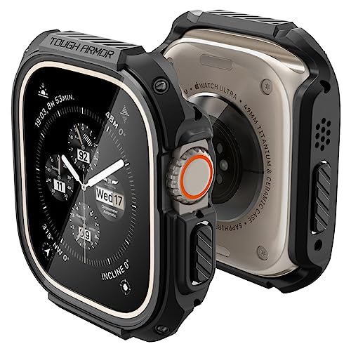 Spigen Tough Armor Hülle Kompatibel mit Apple Watch Ultra 2 (2023) / Ultra (2022) 49mm - Schwarz von Spigen