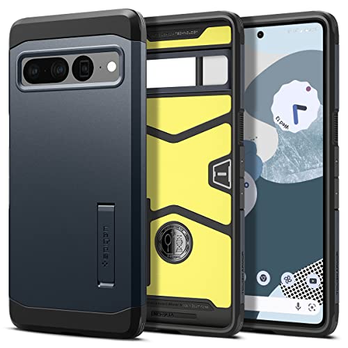 Spigen Tough Armor Hülle Kompatibel mit Google Pixel 7 Pro -Metal Slate von Spigen